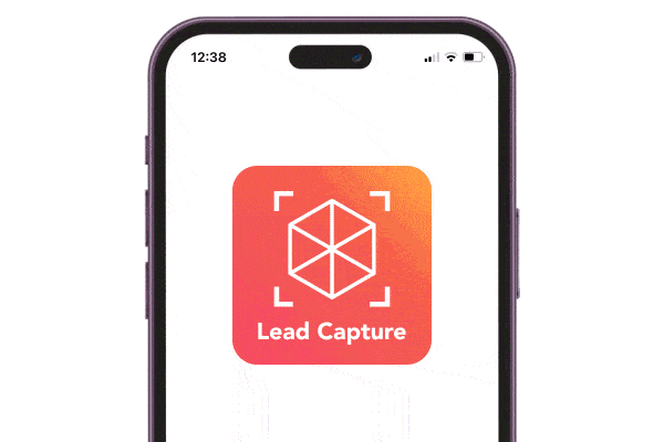 vFairs best event management software - lead capture app gif