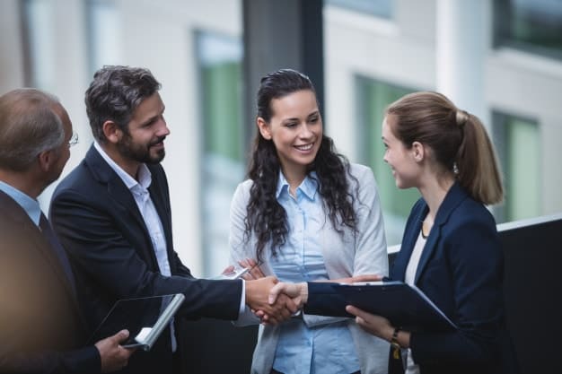 Face-to-face interaction at an in-person event