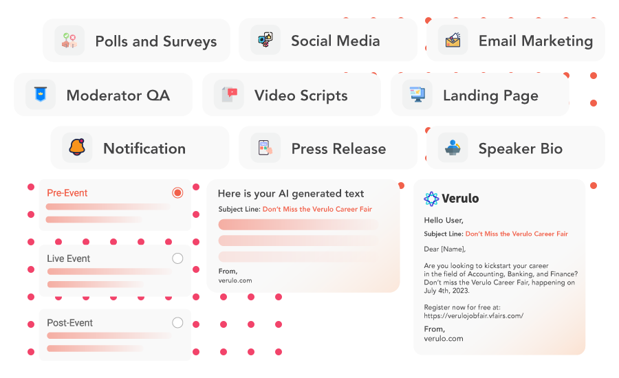 vFairs AI powered event marketing