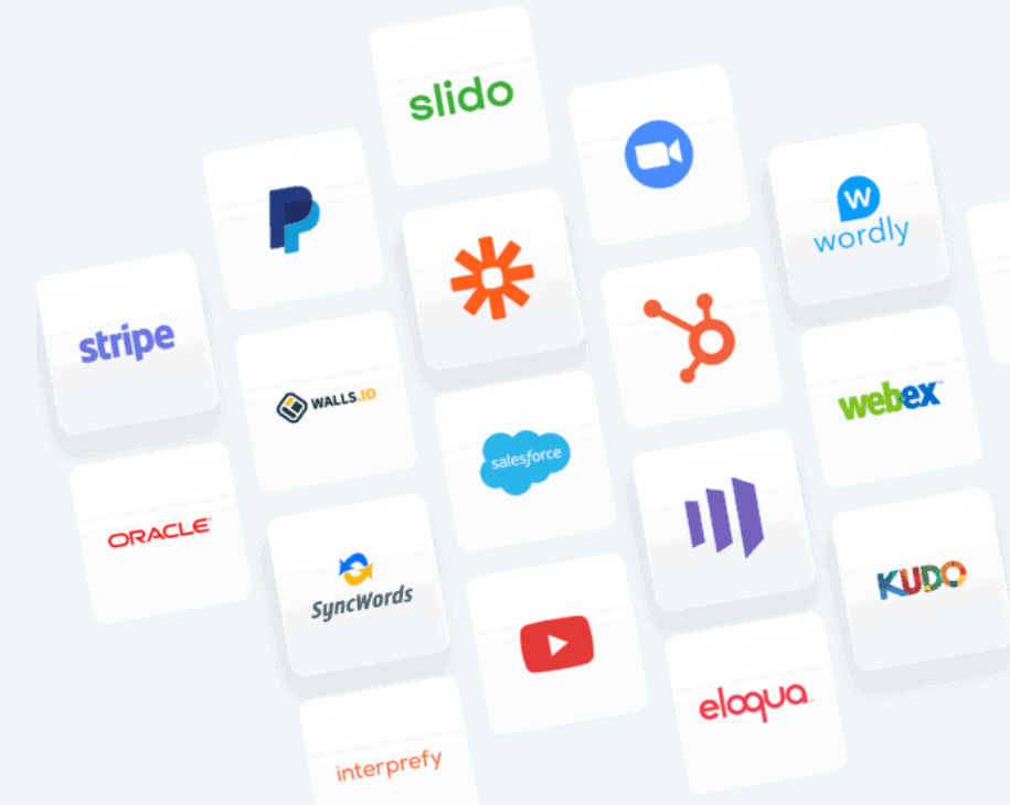 Logos for various software integrations